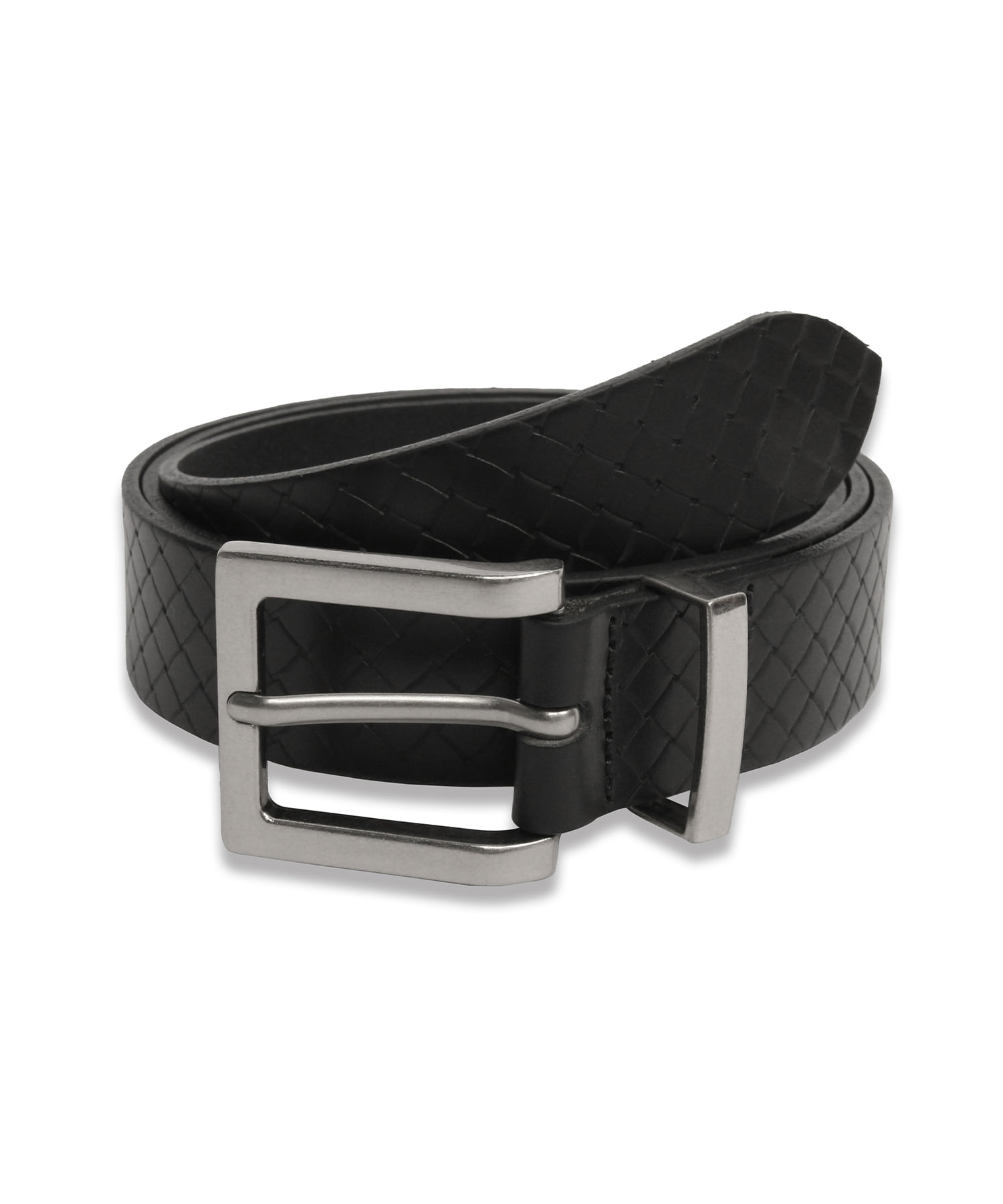 [천연소가죽]Pattern Square Hard Leather Belt