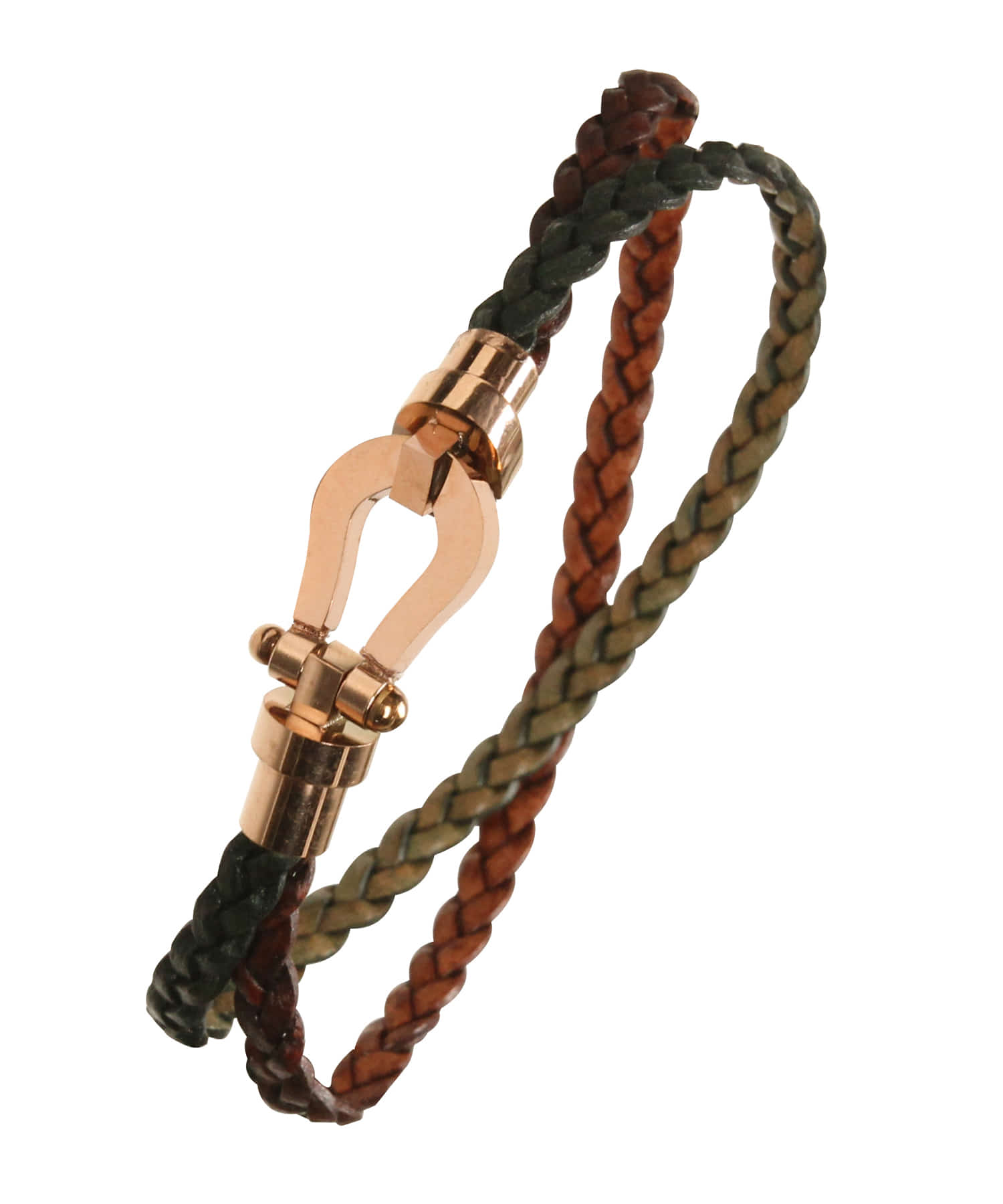 [천연소가죽]Cowhide Hoop Layered Bracelet