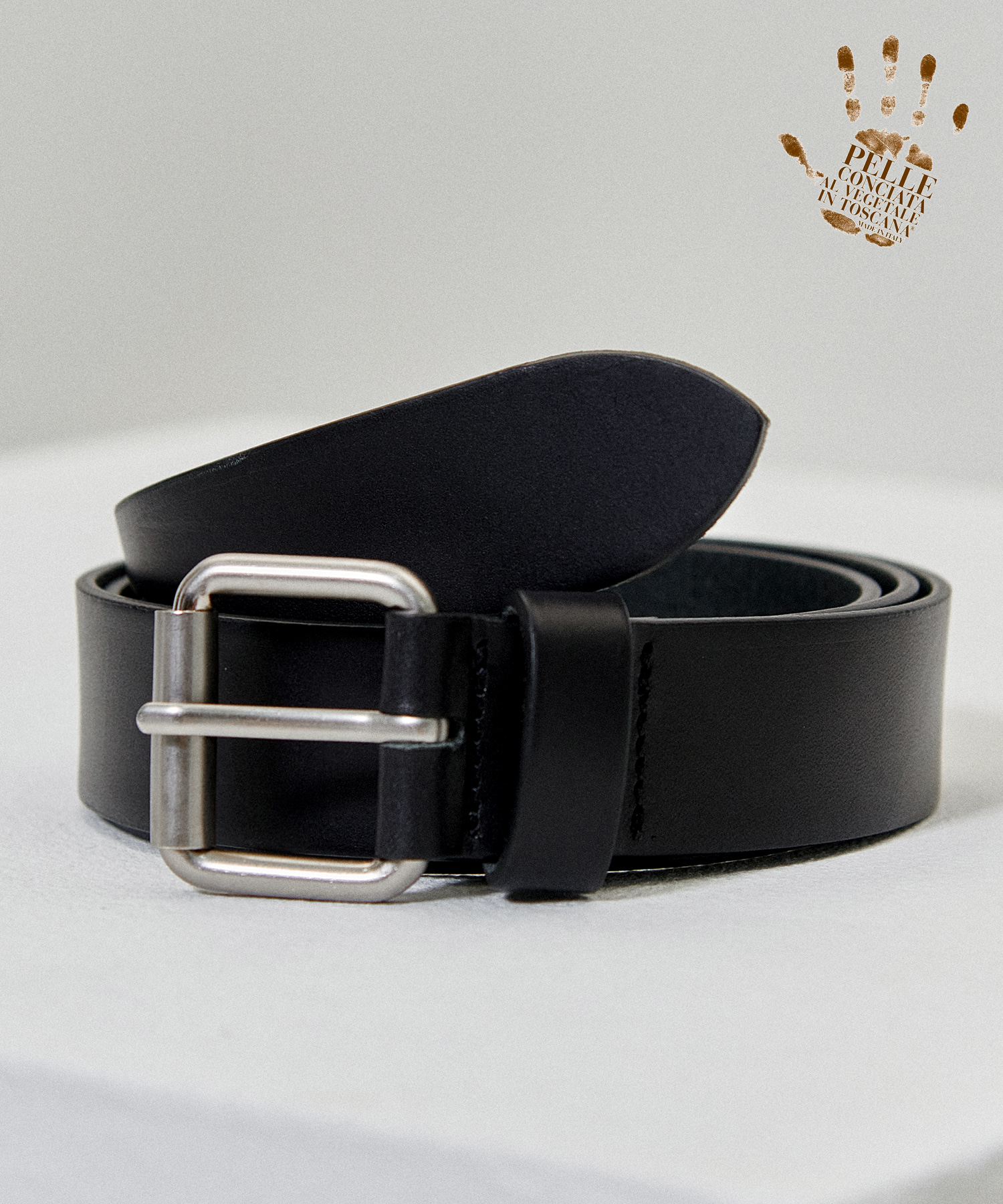 [천연소가죽]Buckle hard leather belt