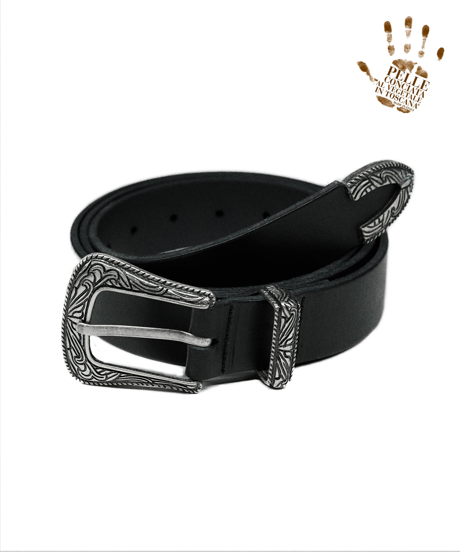 [천연소가죽]Western hard leather belt