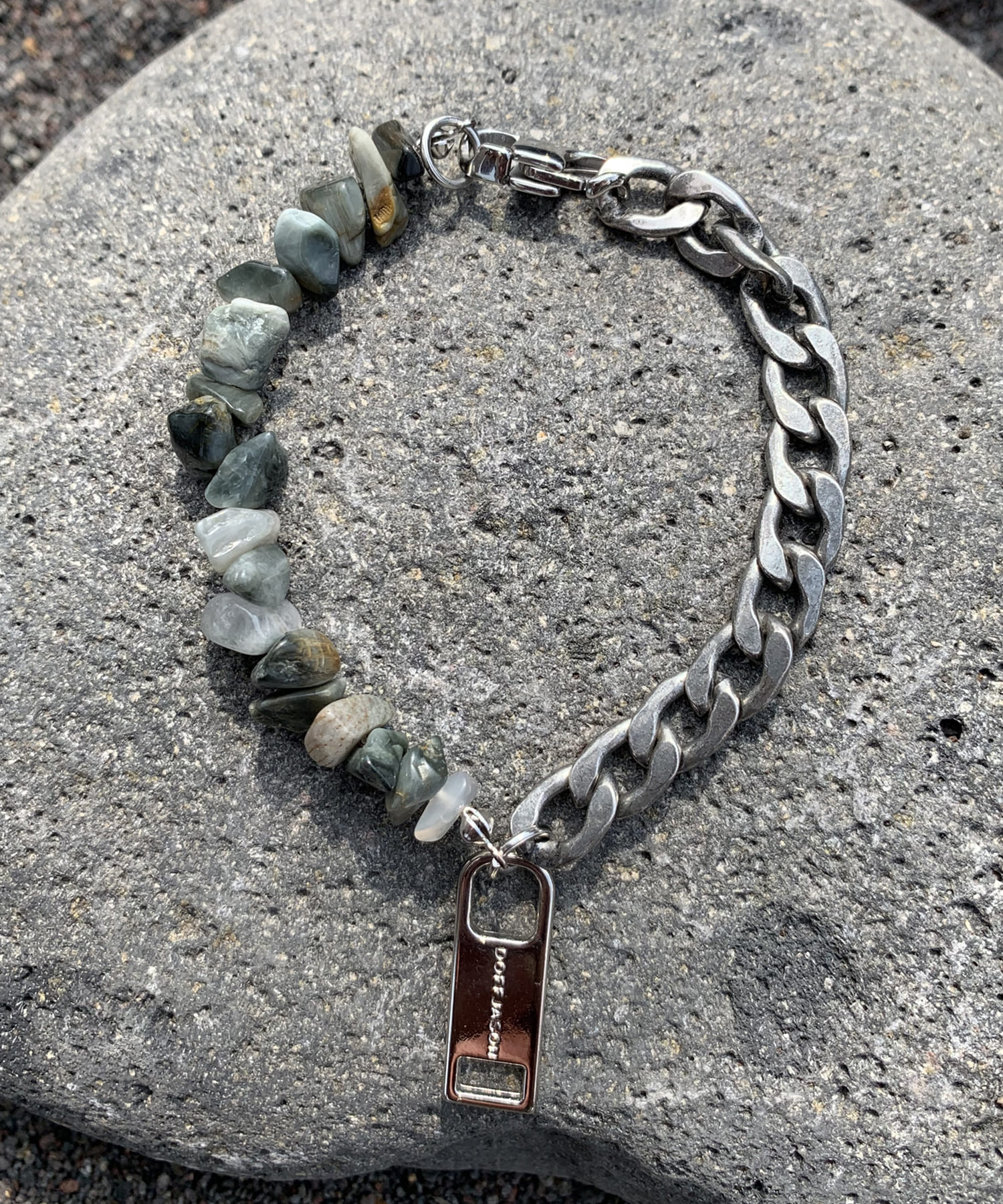 Jasper chain bracelet
