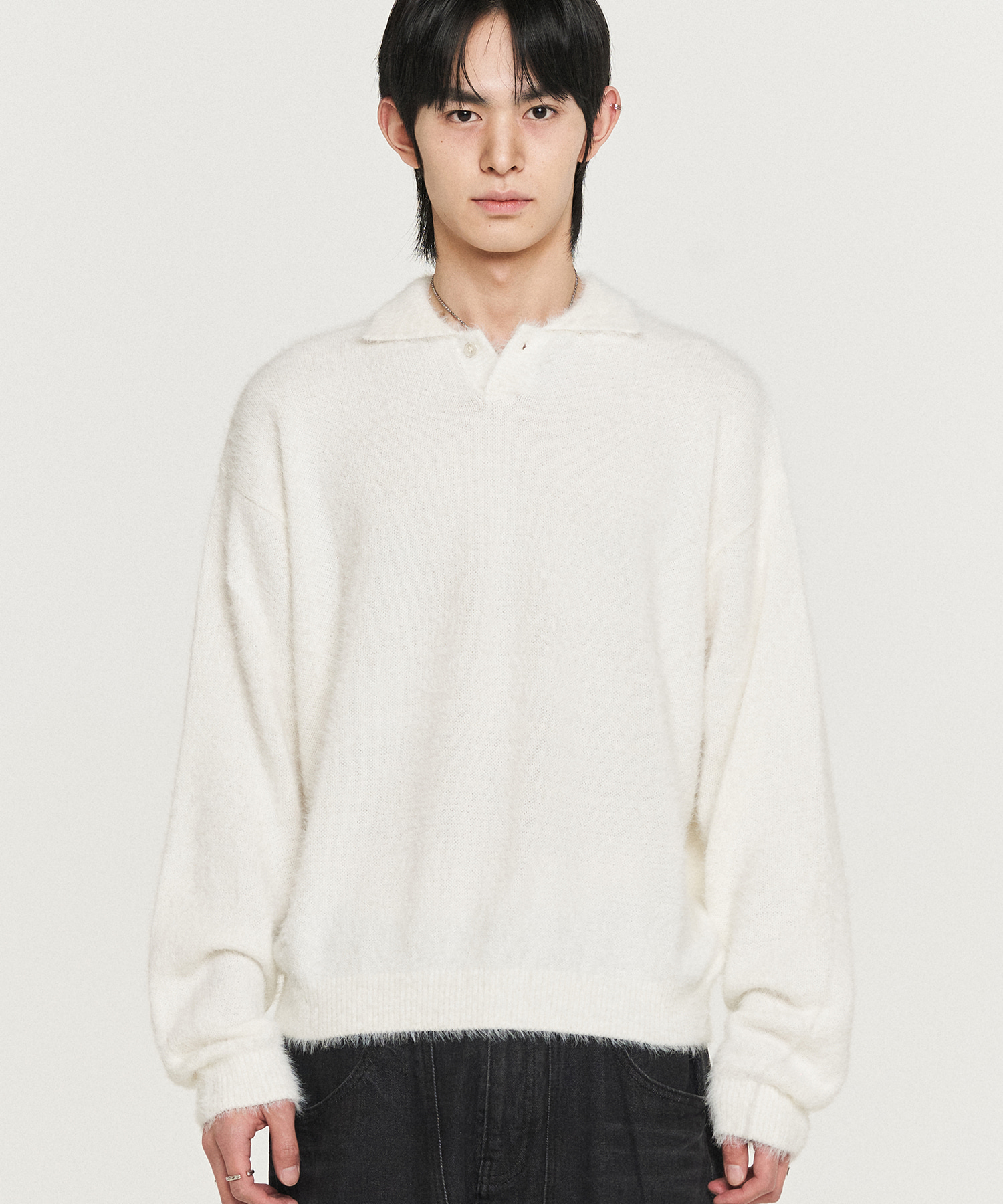 Nomad Hairy Collar Knit IVORY (S/S VER.)