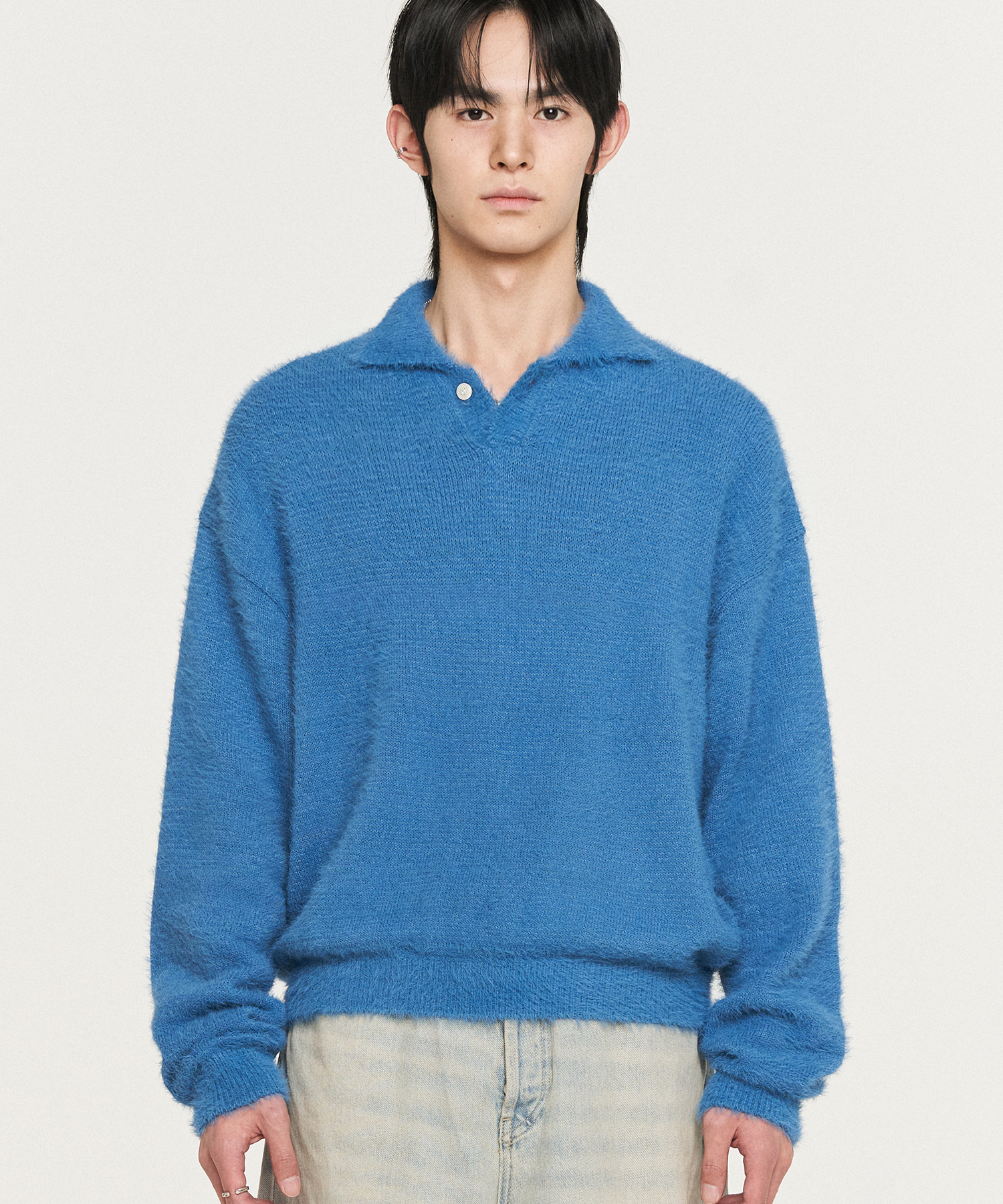Nomad Hairy Collar Knit LAPIS BLUE (S/S VER.)