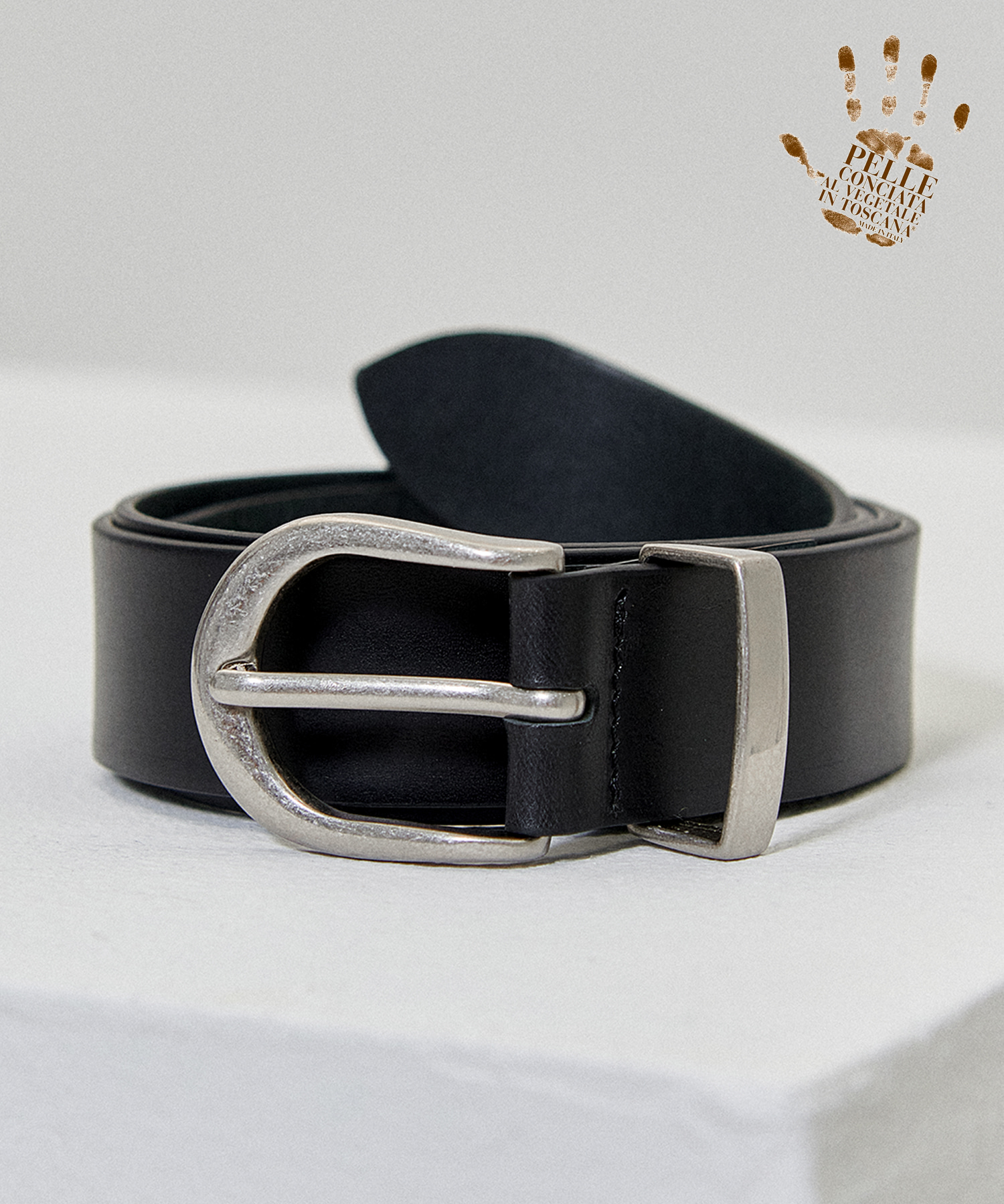 [천연소가죽]Minimal hard leather belt
