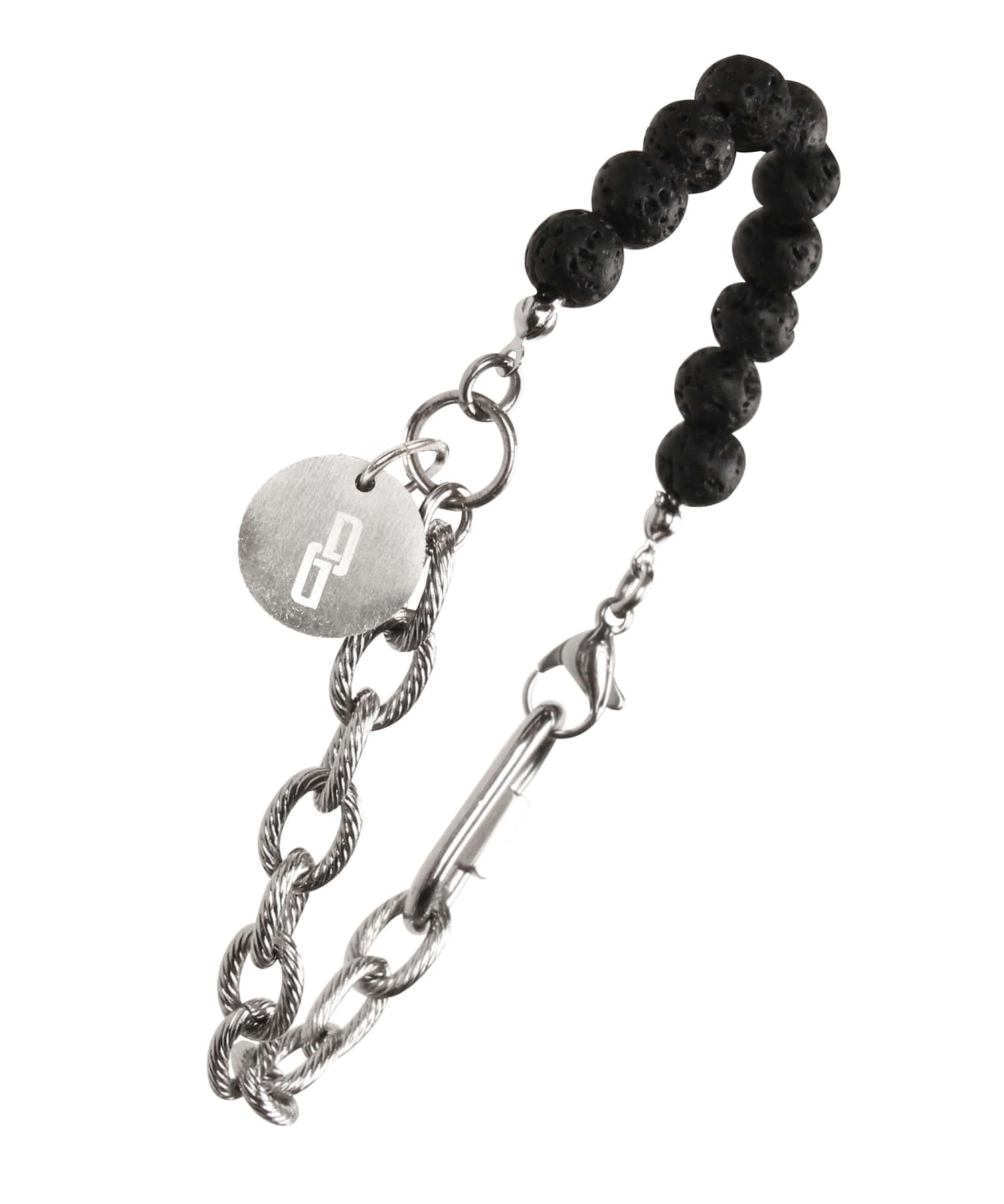 Volcanic Stone Surgical Chain Bracelet