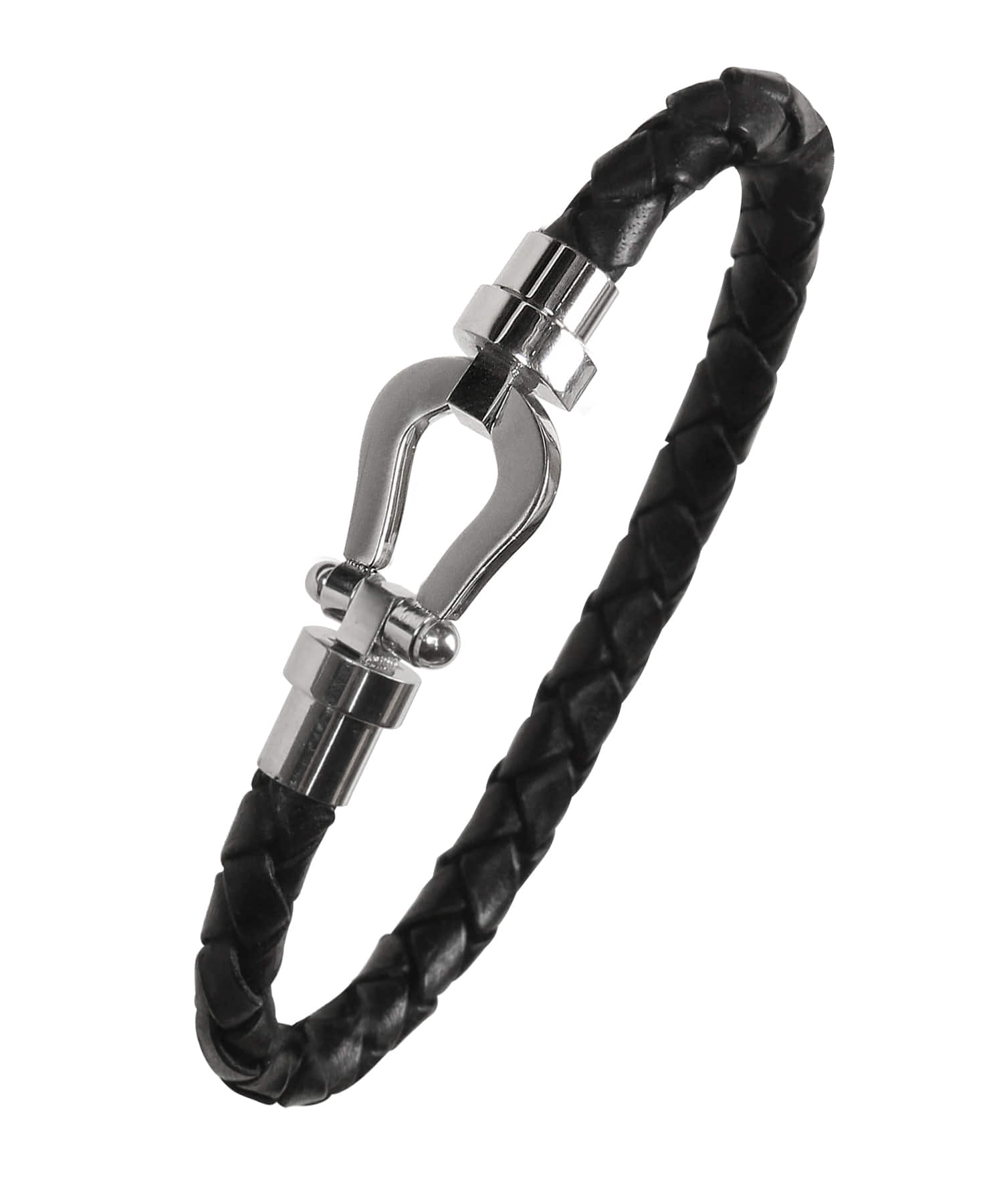 [4/30 예약발송] [천연소가죽]Cowhide Hoop bracelet BLACK