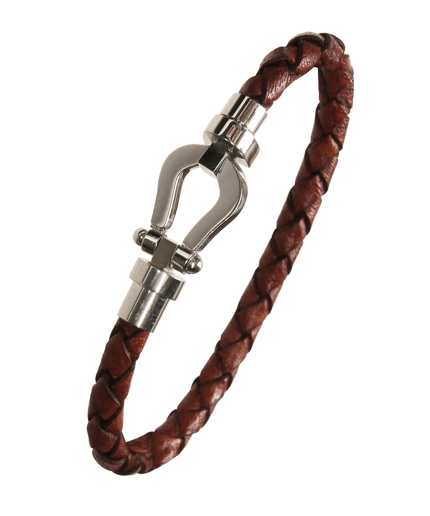 [천연소가죽]Cowhide Hoop bracelet BROWN